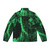 Matrix-inspired puffer jacket featuring the iconic green digital rain code - Back