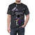 Unisex t-shirt featuring a vibrant motorcycle, guitar, and purple-themed design inspired by manga and anime art. - men front
