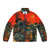 Enki Bilal inspired puffer jacket with French art graphic design