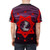 Cassandra Complex Inspired Electronic Music T-Shirt with Purple Waves Art Design - men back