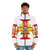 Portuguese Templar Cross Puffer Jacket with Coat of Arms - men front