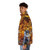 Ikki the Phoenix Puffer Jacket, a fiery and stylish anime-inspired outerwear - men side left