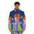 Endora Vintage Puffer Jacket featuring Alejandro Mogollo's witchcraft-inspired art - men front
