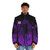 Enderman puffer jacket with minimalist gaming design - men front