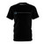 Stylish high IQ society inspired black all-over-print t-shirt