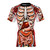 Detailed print of the internal organs and skeletal anatomy on a t-shirt