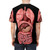 A t-shirt featuring a watercolor illustration of the human internal organs, including the heart, lungs, digestive system, and lymphatic system. - men back