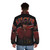 Poppin Taco Puffer Jacket featuring a vibrant taco design and a cozy puffer construction - men back