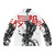 Vaporwave Cyberpunk Puffer Jacket with futuristic Japanese design