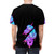 Pastel goth t-shirt featuring an inside-out design with colorful slime and candy-colored intestines - men back