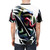 Symbiotic comic art design t-shirt featuring venom and carnage characters - men back