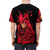 Hellish red graphic tee with Alastor the Radio Demon from the Hazbin Hotel cartoon series - men back