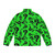 The Riddler inspired green puffer jacket with question mark design - Back
