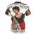 Vintage-inspired T-shirt featuring a Carmen Jones-themed design with musical elements and references to Black Hollywood glamour. - Back