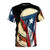 Vibrant t-shirt featuring pleneras, the traditional Puerto Rican musical instruments, and the Puerto Rican flag