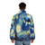 Van Gogh Puffer Jacket with Starry Night Inspired Design - men back