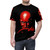 Retro gaming-inspired all-over print t-shirt featuring Carmageddon race game artwork - men front