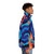 Polymerization Puffer Jacket featuring iconic Yu-Gi-Oh! characters and symbols - men side right