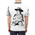 Custom t-shirt featuring a line art illustration of Carl Grimes, a character from the popular TV series The Walking Dead. - men back