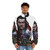 Vampire Survivors puffer jacket featuring the game's iconic characters and art - men front