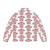 Polka dot puffer jacket designed for cycling and mountain climbing - Back