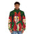 Poisonous Kiss Puffer Jacket featuring the art of Alejandro Mogollo - men front