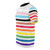 Inclusive Progress Pride Stripes T-shirt with colorful pride flag design. - men left