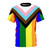 Colorful progress pride flag design on a high-quality t-shirt