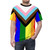 Colorful progress pride flag design on a high-quality t-shirt - men front
