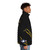Vf84 Jolly Rogers F14 Tomcat Puffer Jacket with military aviation insignia and design - men side right