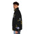 Vf84 Jolly Rogers F14 Tomcat Puffer Jacket with military aviation insignia and design - men side left