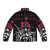 Vampire Hunter D inspired puffer jacket with Hellsing sigil and Alucard design