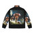 Nicolas Cage Et Photoshop Puffer Jacket featuring iconic pop culture imagery - Back