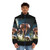 Nicolas Cage Et Photoshop Puffer Jacket featuring iconic pop culture imagery - men front