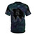 Impossible rock band graphic t-shirt with acid wash design and minimalist artwork - Back