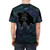 Impossible rock band graphic t-shirt with acid wash design and minimalist artwork - men back