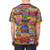 Colorful candy wrapper-inspired graphic printed on a t-shirt - men back