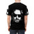 A high-quality t-shirt featuring The Dude from the cult classic film The Big Lebowski - men back