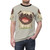 A colorful, pastel-themed illustration of a happy, smiling pug dog on a comfortable, high-quality t-shirt. - men front