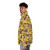 Nicolas Cage Banana Pattern Puffer Jacket - men side left