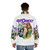 Elfquest fantasy puffer jacket with comic book-inspired character designs - men back