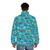 Platy Fish Puffer Jacket - Colorful Freshwater Fish Inspired Outerwear - men back