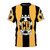 Cambridge United Inspired Stripes Pattern Football Graphic T-Shirt
