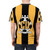 Cambridge United Inspired Stripes Pattern Football Graphic T-Shirt - men back