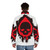 Plague Heart State of Decay 2 puffer jacket with zombie, skull, and blood graphics - men back