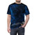 Stylized graphic t-shirt featuring Calvin and Hobbes characters in a space-themed design - men front