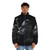 Stylish puffer jacket with Repper G Eazy inspired design - men front