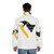 Pittsburgh Penguins logo puffer jacket with hockey player silhouette - men back
