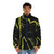 Electric Warrior album cover puffer jacket featuring classic rock and psychedelic design - men front