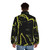 Electric Warrior album cover puffer jacket featuring classic rock and psychedelic design - men back